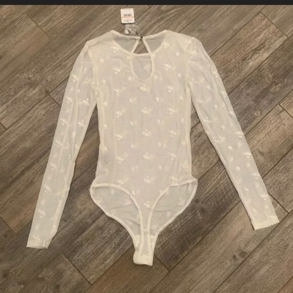 Free People Mesh Bodysuit NWT - Picture 4 of 6
